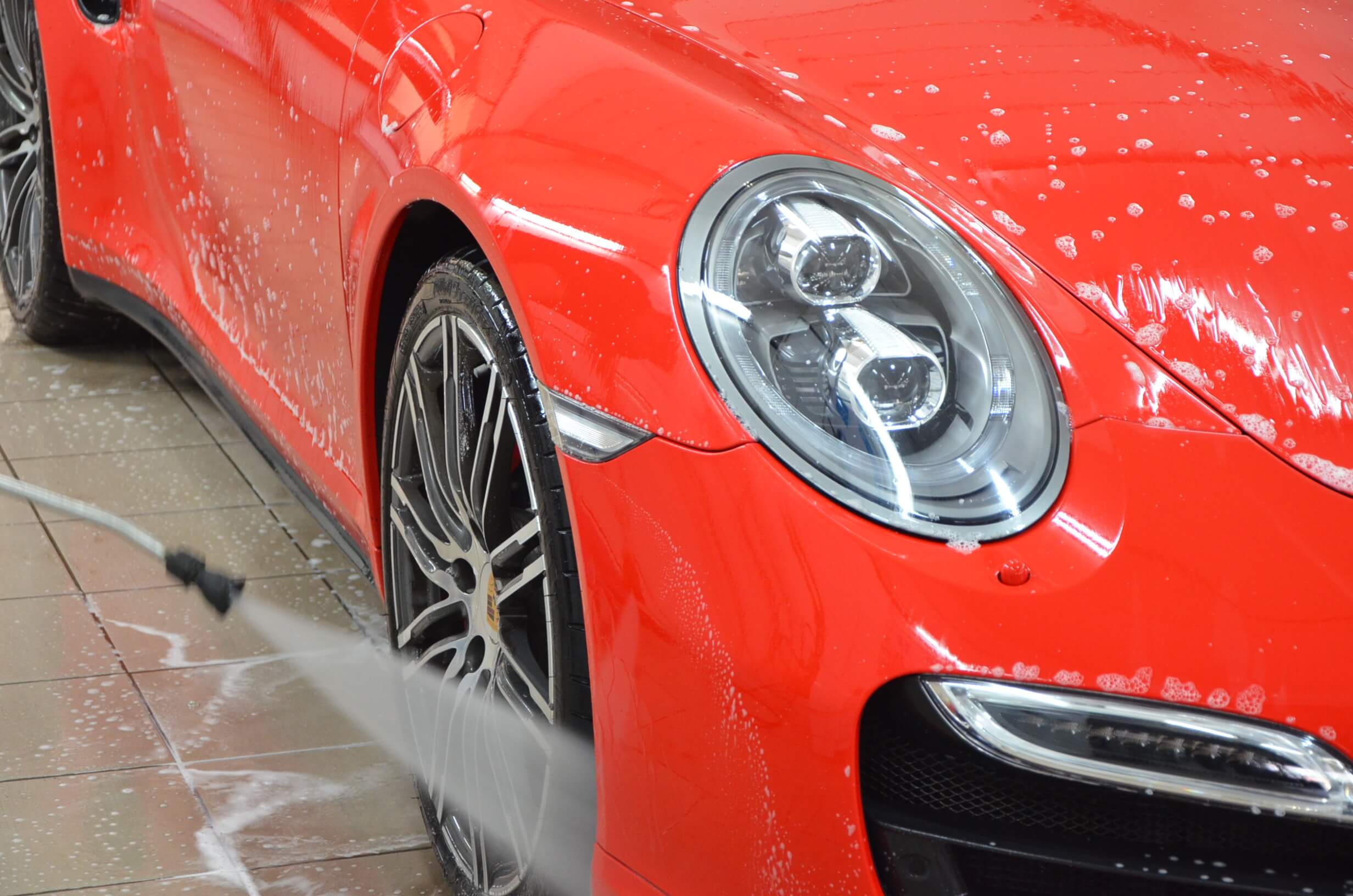 Детейлинг Porsche 911 Turbo Red